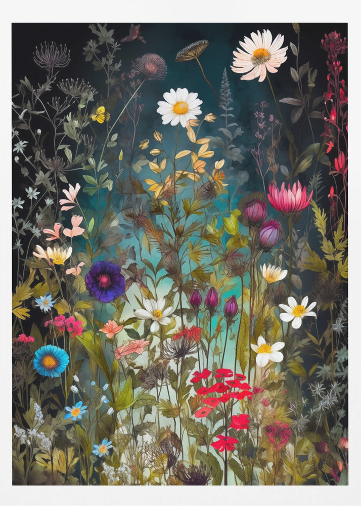 Wildflower Meadow Evergreen Flowers 92 | Poster