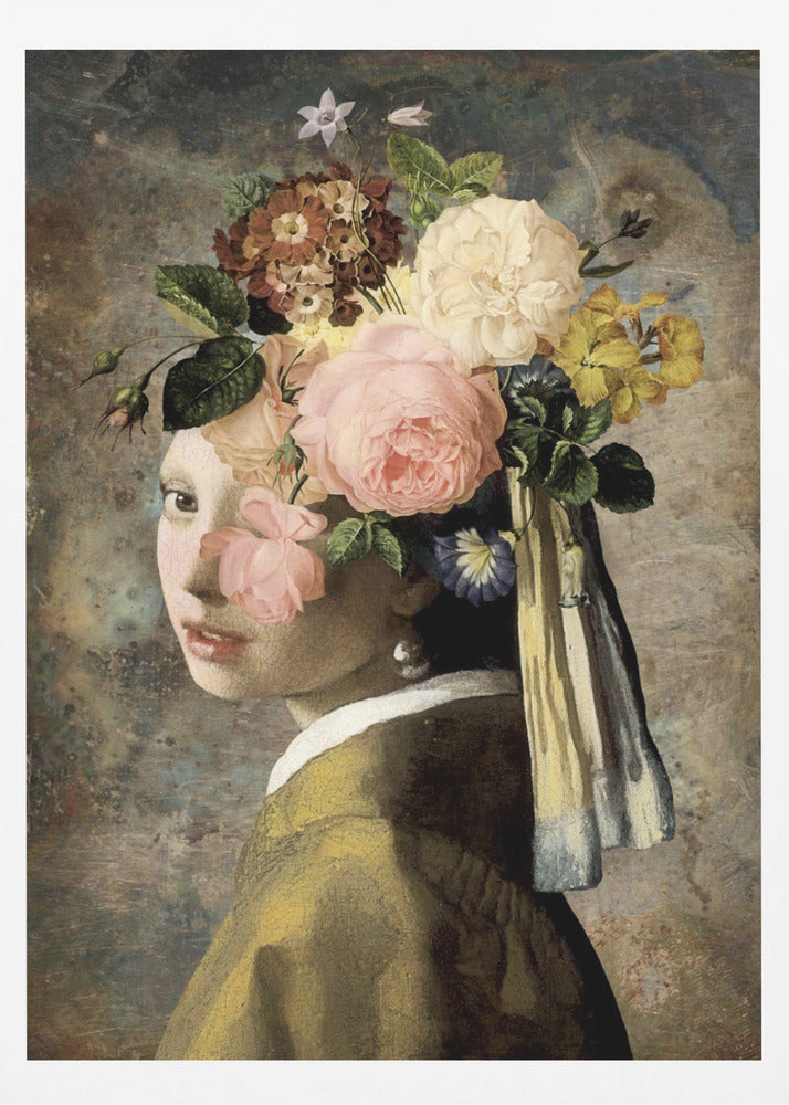 Das Mädchen mit dem Perlenohrring – die Metallic Edition | Poster