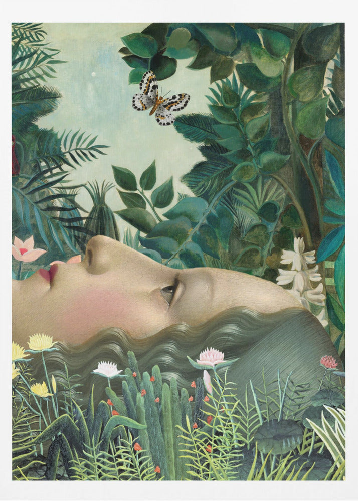 Giovanna im tropischen Garten | Poster