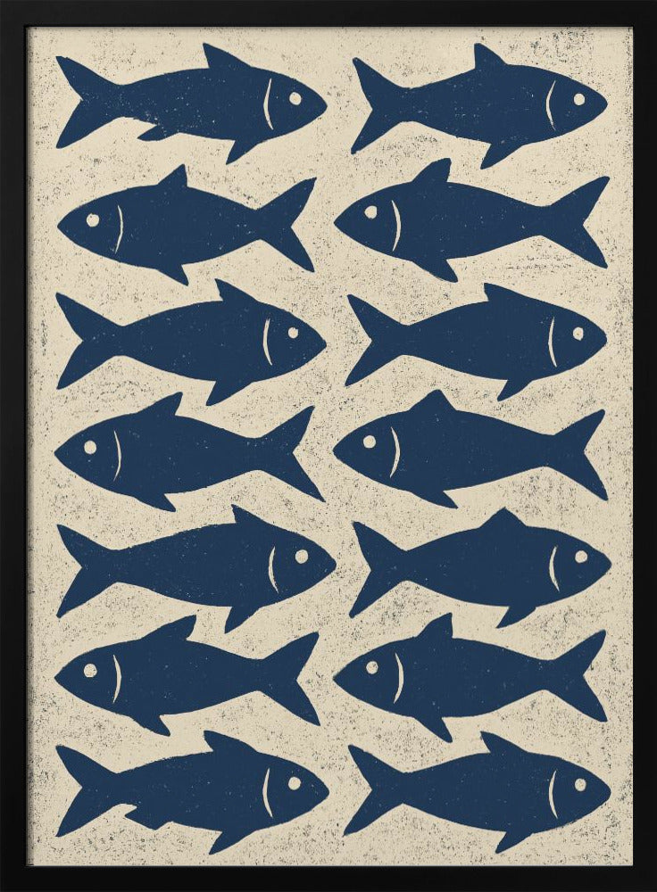 Blue Fish Array | Poster