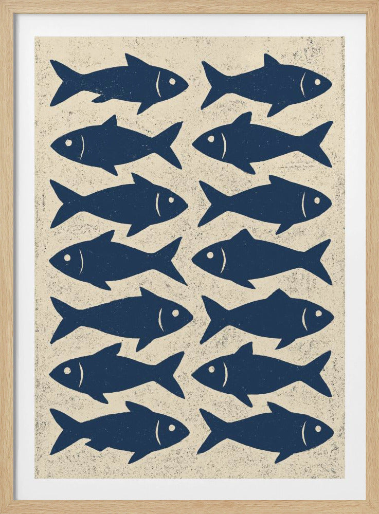 Blue Fish Array | Poster