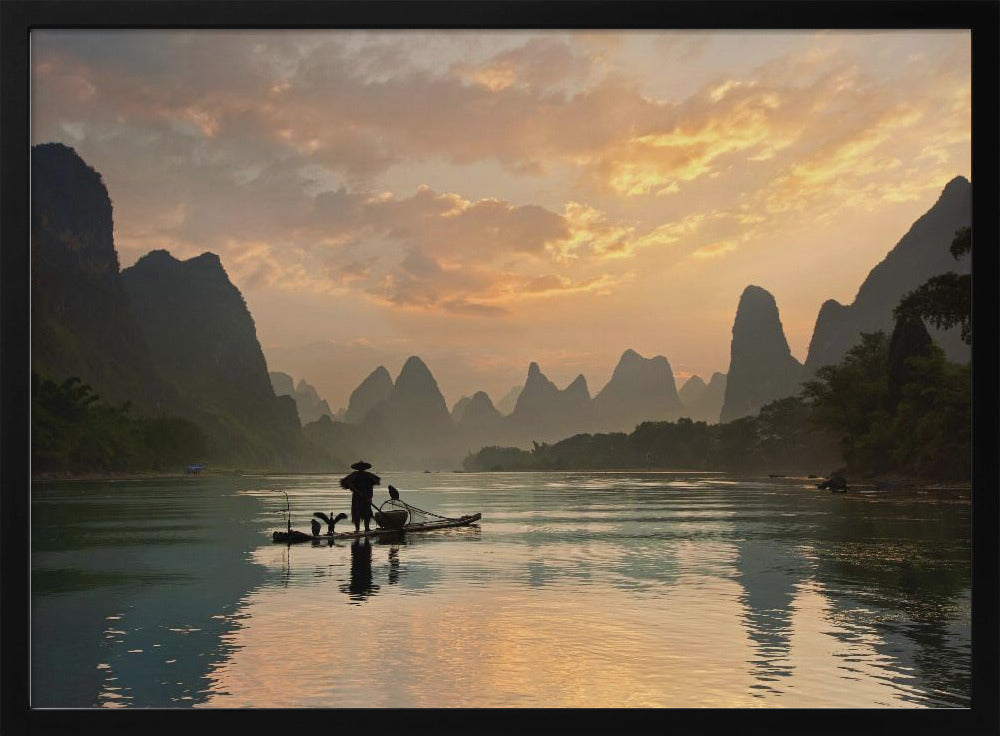 Goldener Li-Fluss | Poster - Kunstdruck