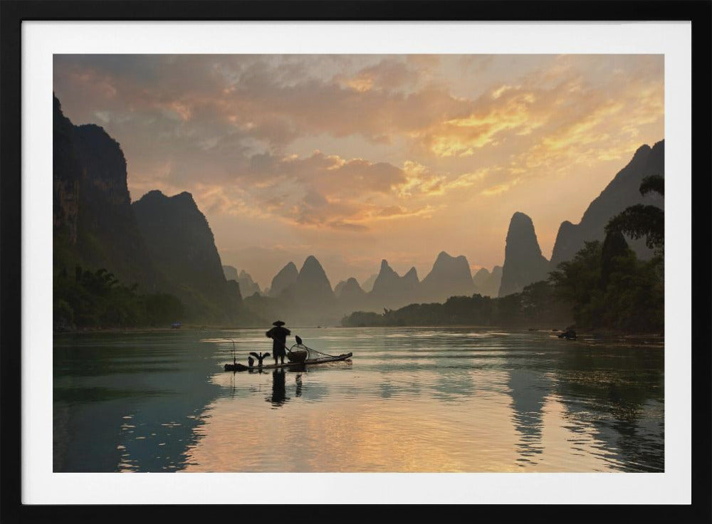 Goldener Li-Fluss | Poster - Kunstdruck