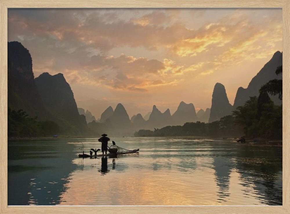 Goldener Li-Fluss | Poster - Kunstdruck