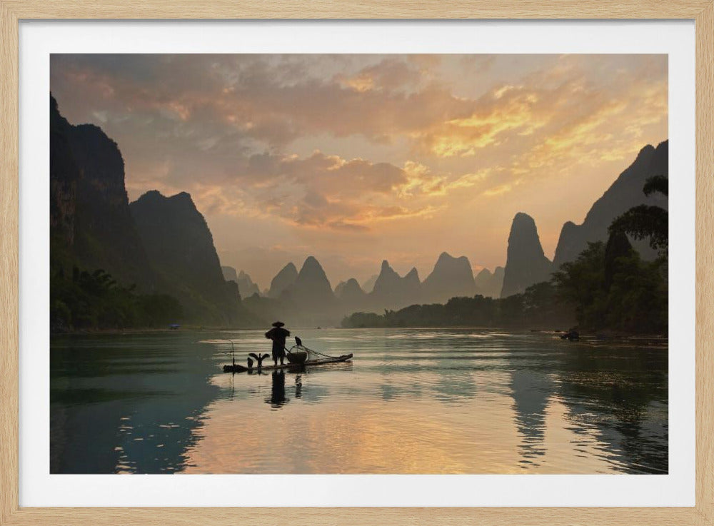 Goldener Li-Fluss | Poster - Kunstdruck