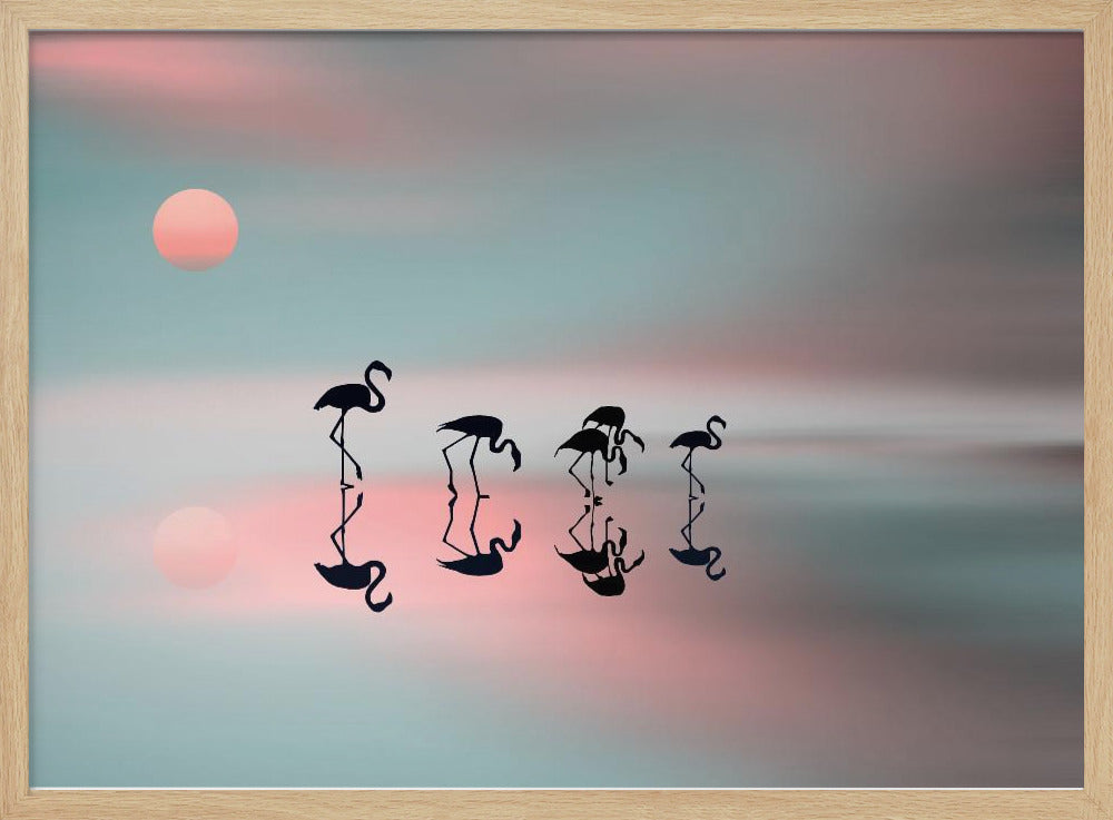 Familjen flamingos. | Poster