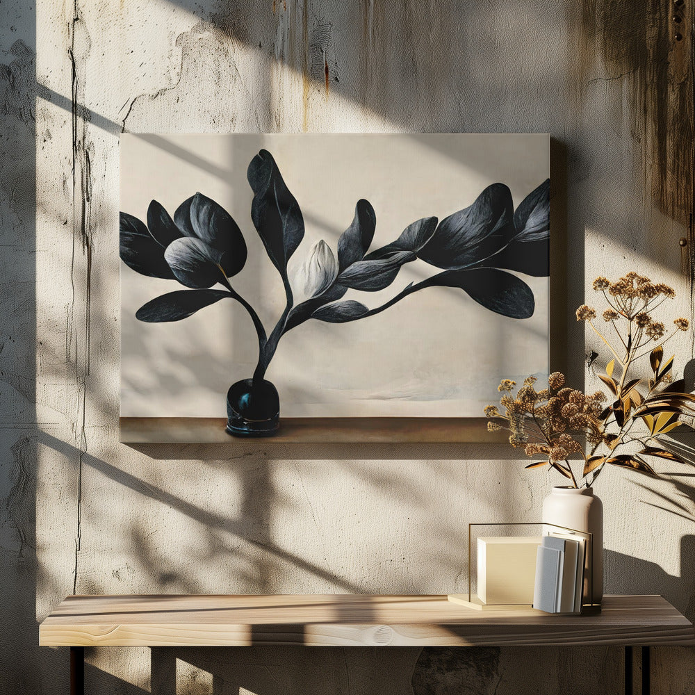 Czarna Magnolia | Wydruki na łótnie