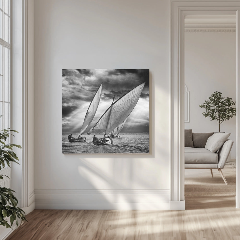 Barche a vela e luce | Stampe su Tela