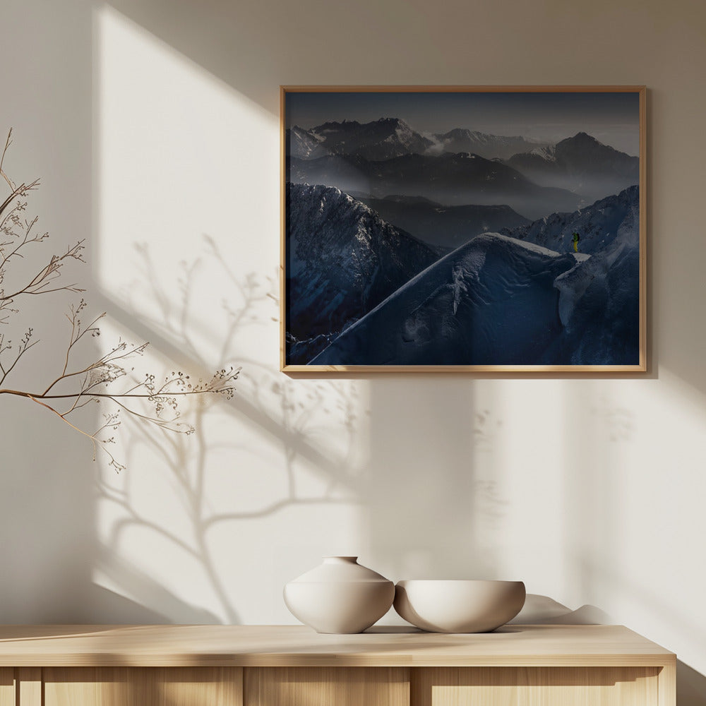 Momentos de silencio antes del descenso | Posters  - Impresiones de Arte