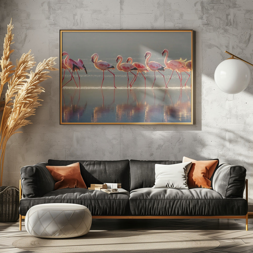 Flamingo | Plakater - Kunsttryk