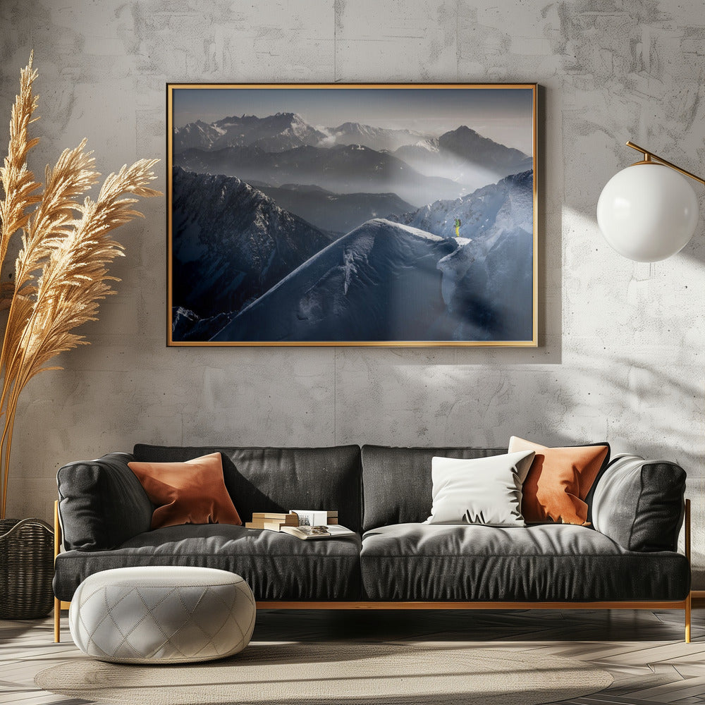 Momentos de silencio antes del descenso | Posters  - Impresiones de Arte