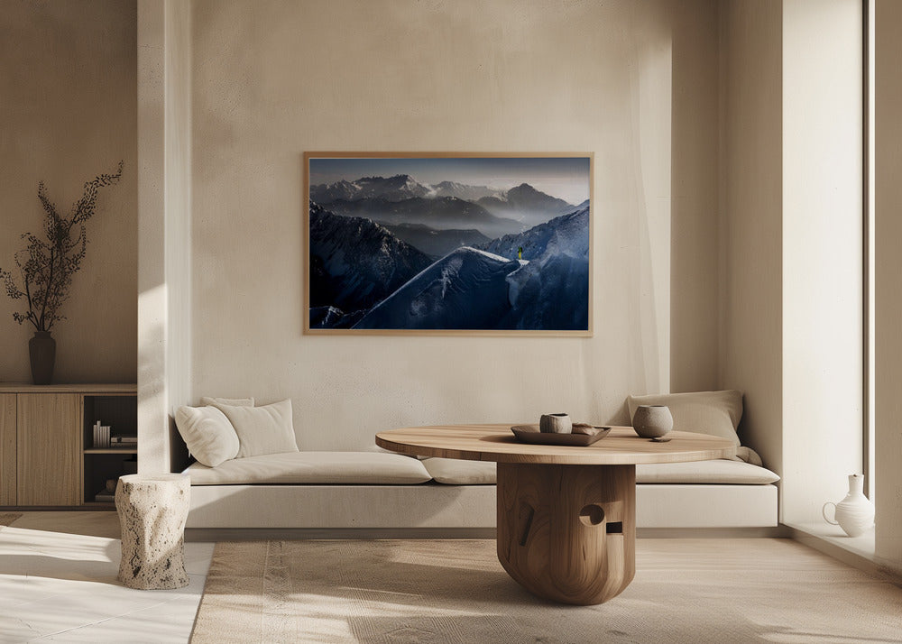 Momentos de silencio antes del descenso | Posters  - Impresiones de Arte