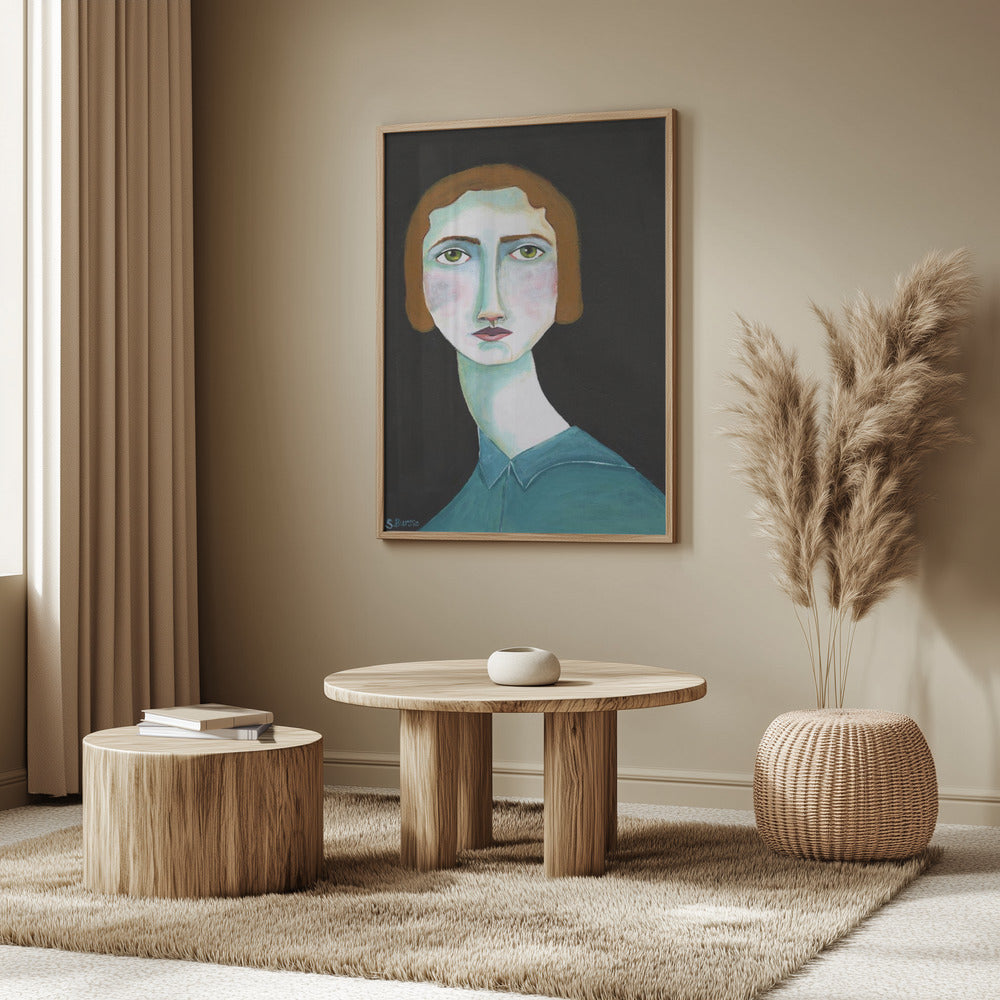 Vintage Lady Looking | Poster