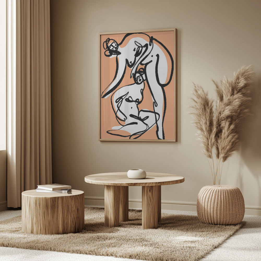 The Female Dancers (Peach) | Poster