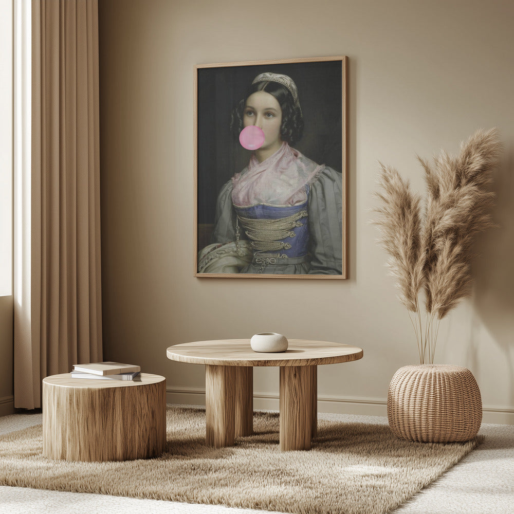 Bubble Gum Portrait | Poster