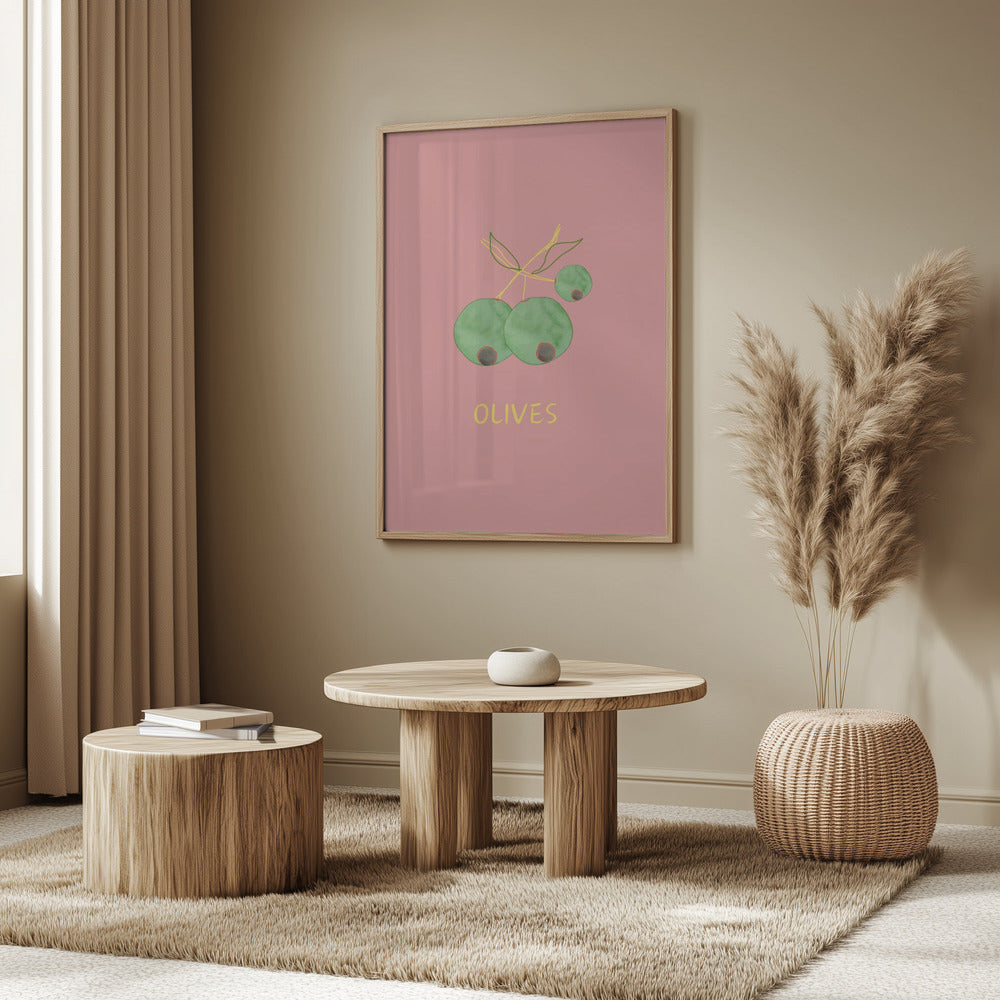 Olives in Pink | Poster