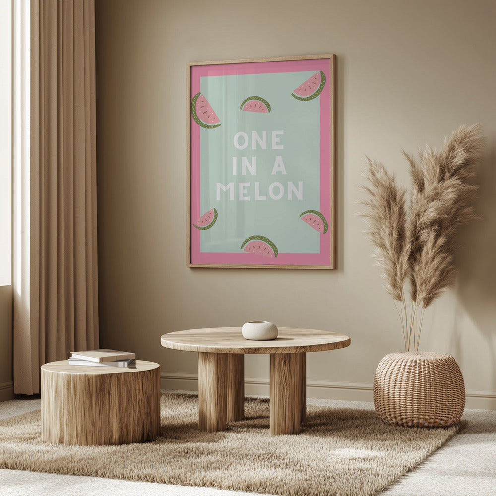 En i en melon | Plakater - Kunsttrykk