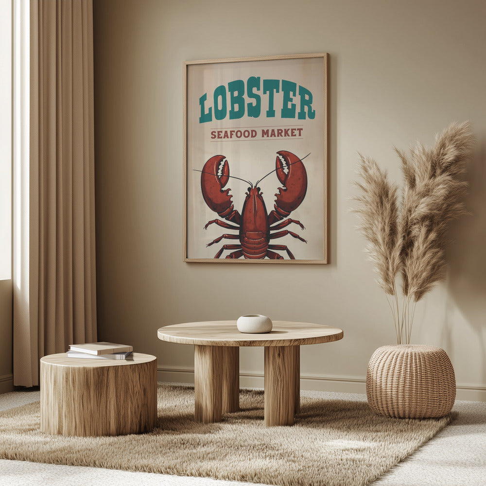 Hummer-Meeresfrüchtemarkt | Poster
