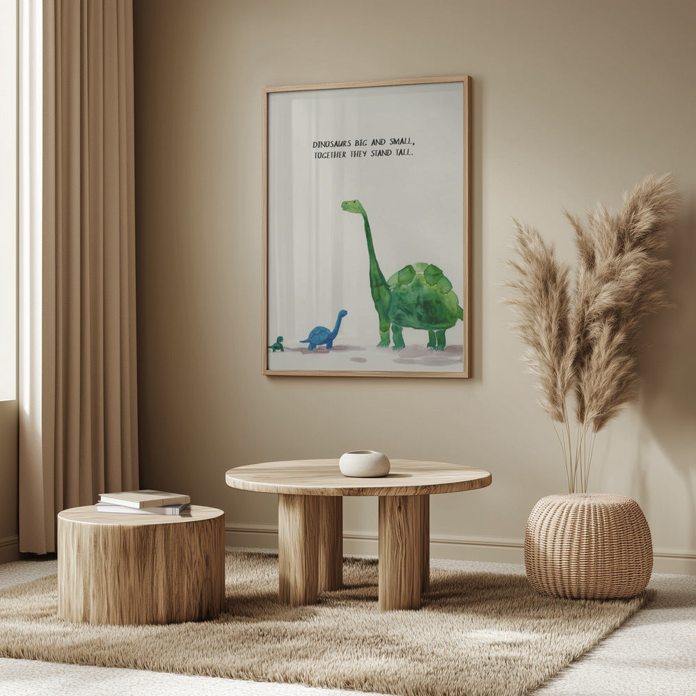Dinosaurios grandes y pequeños | Posters  - Impresiones de Arte