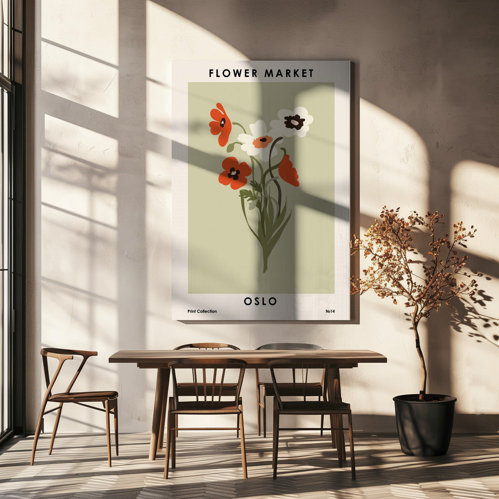 Flower Market Oslo | Lerretsbilder