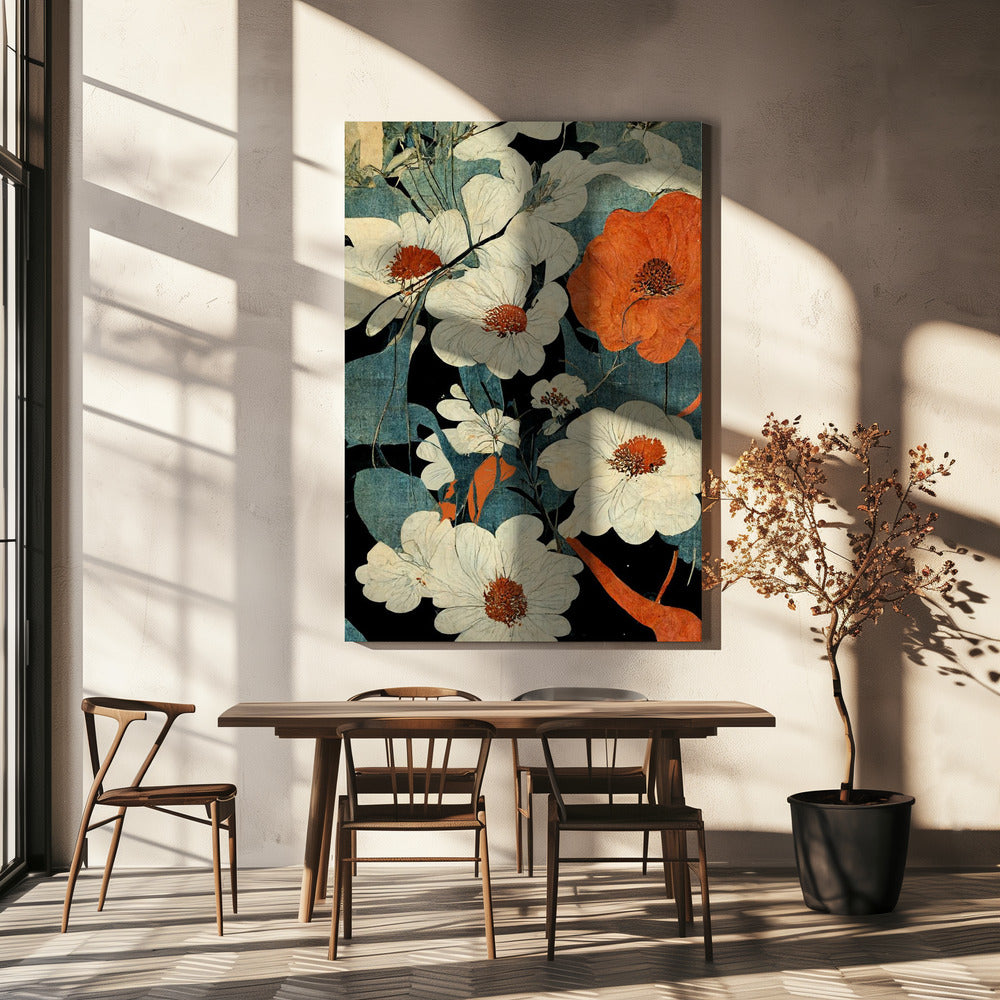 Asiatiske blomster | Lærredsbilleder