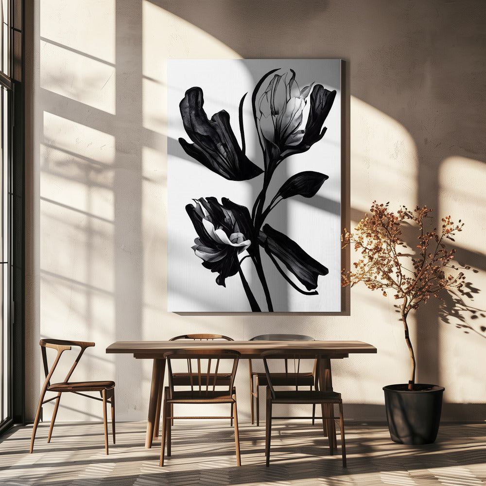 Fiore nero | Stampe su Tela