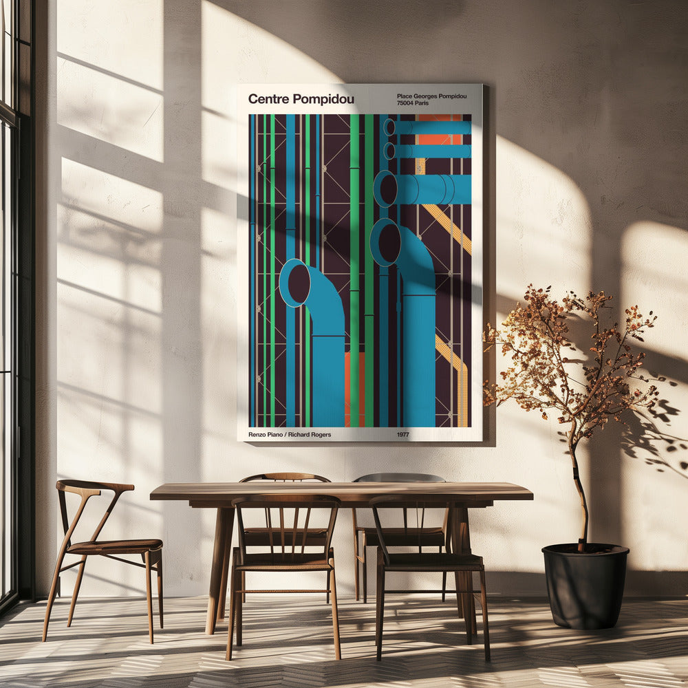 Pompidou | Wydruki na łótnie