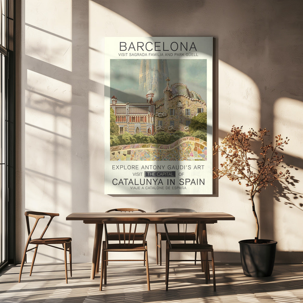 Barcelona-tryck | Canvas