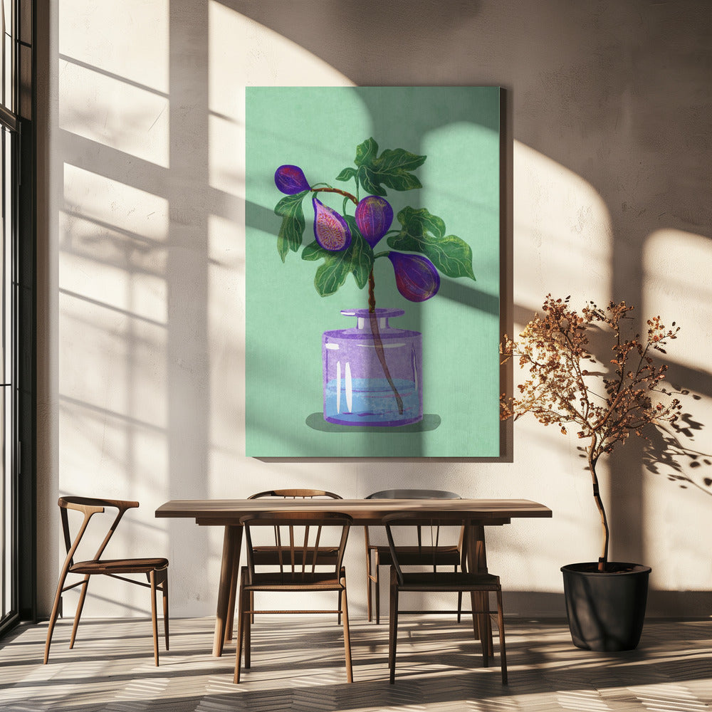 Branche de figues dans un vase | Tableaux sur Toile
