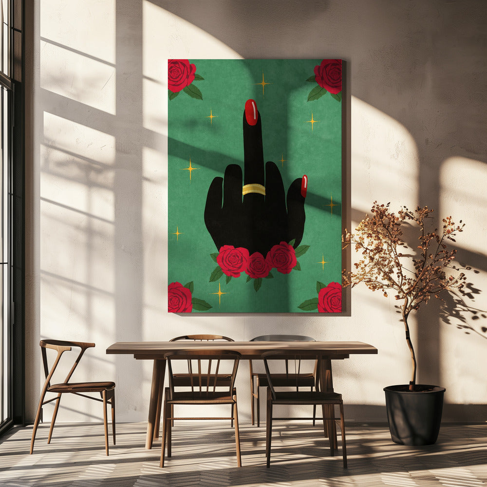 Doigt d'honneur | Tableaux sur Toile