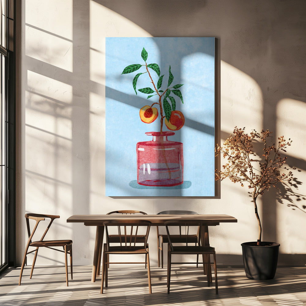 Pêcher dans un vase | Tableaux sur Toile