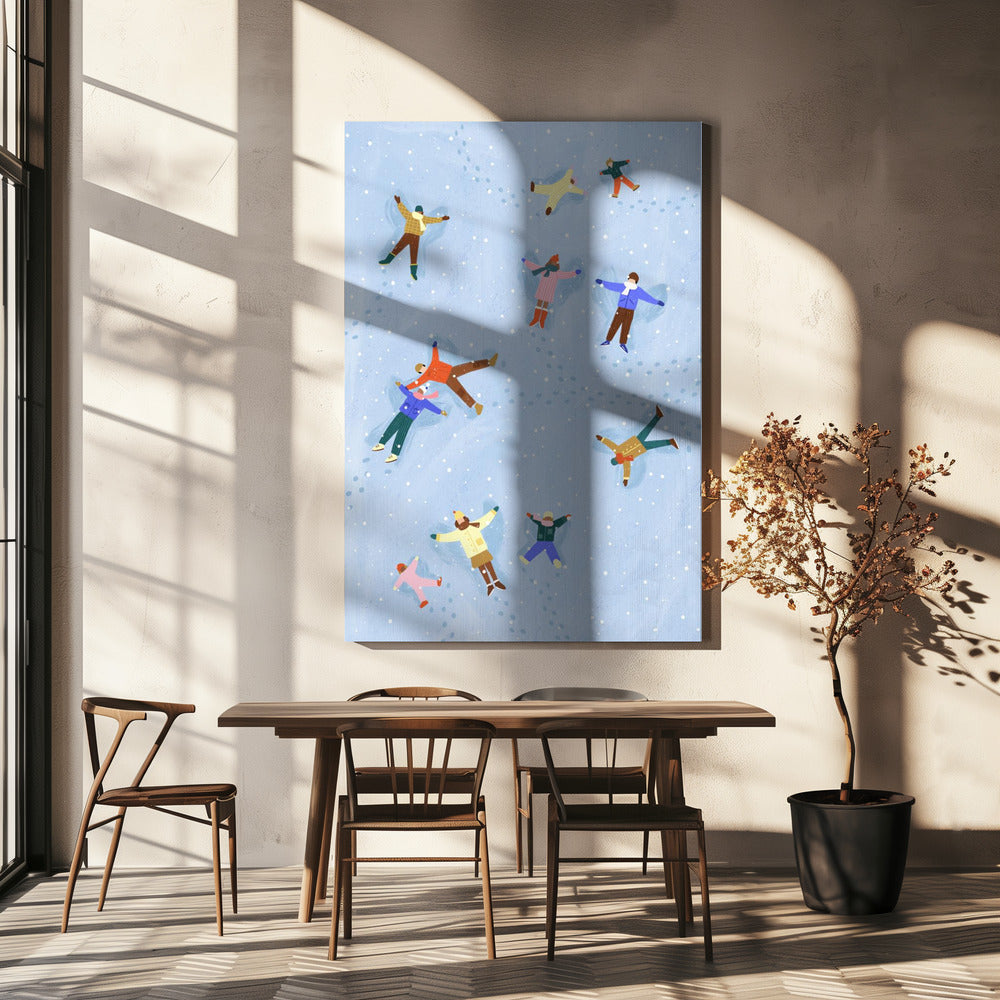 Snowy Angels Delight | Canvas