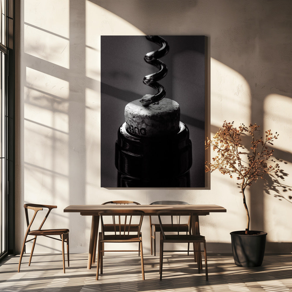 Vin 002 Svartvitt | Canvas