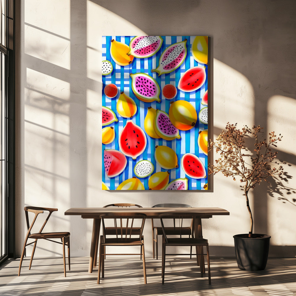 Tropischer Fruchtpop | Leinwand