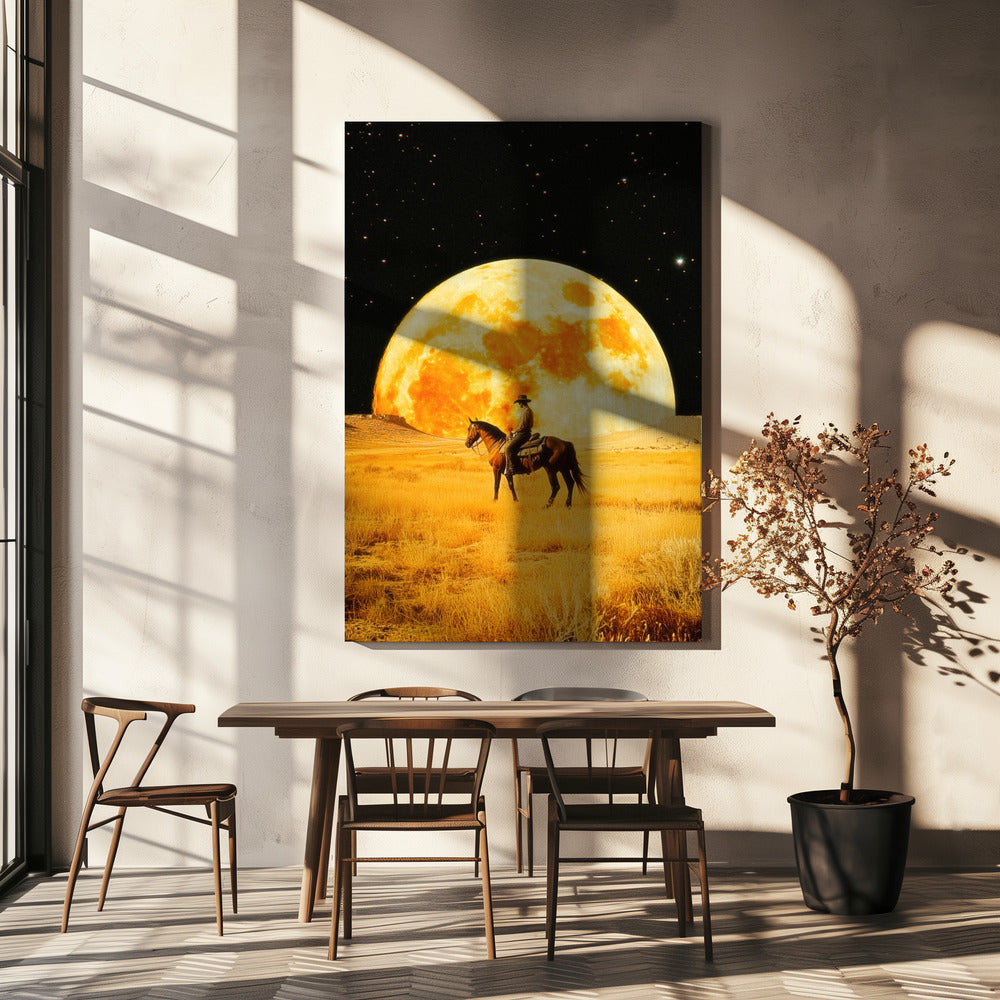Cowboy Lunare | Stampe su Tela