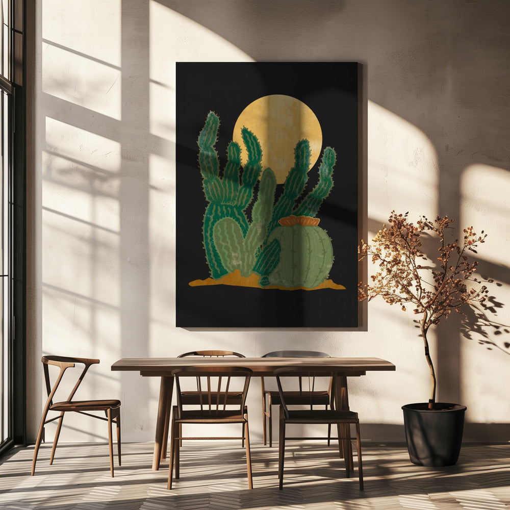 L'Amérique moderne et les cactus | Tableaux sur Toile