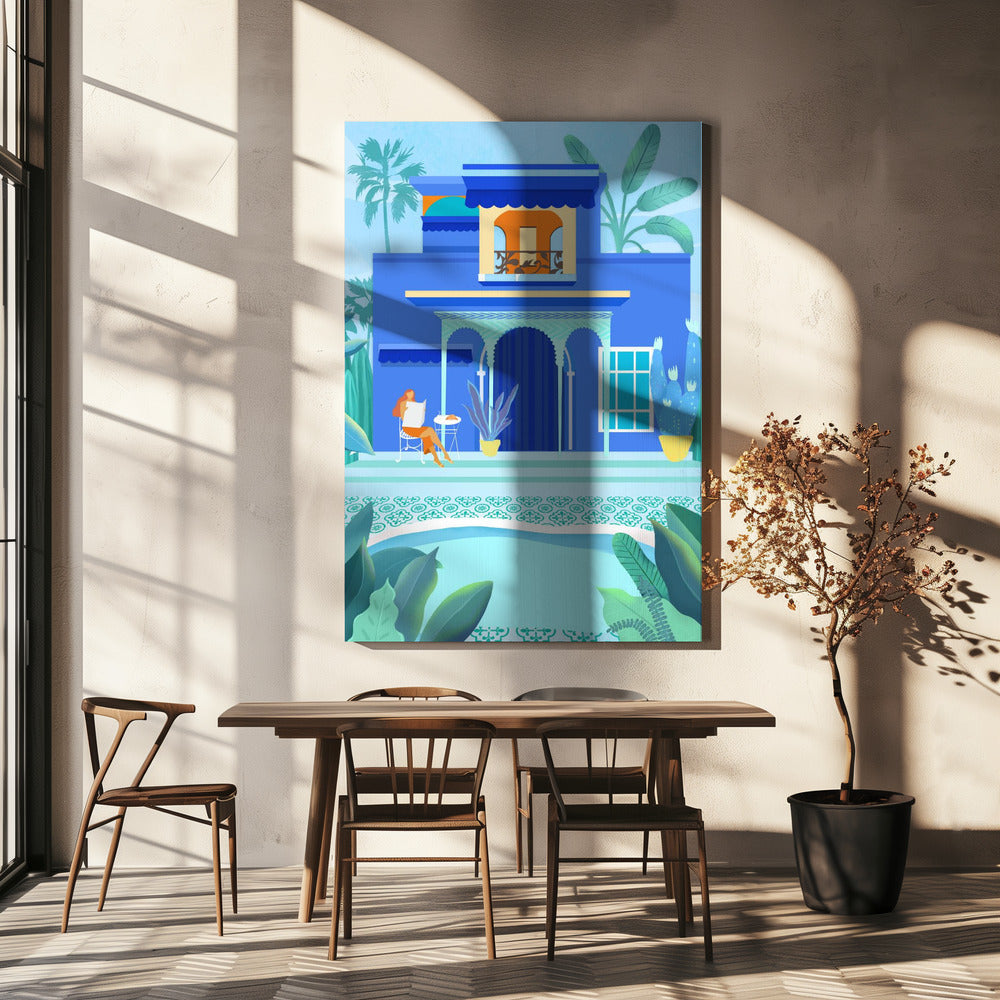 Oasis Bleue | Tableaux sur Toile