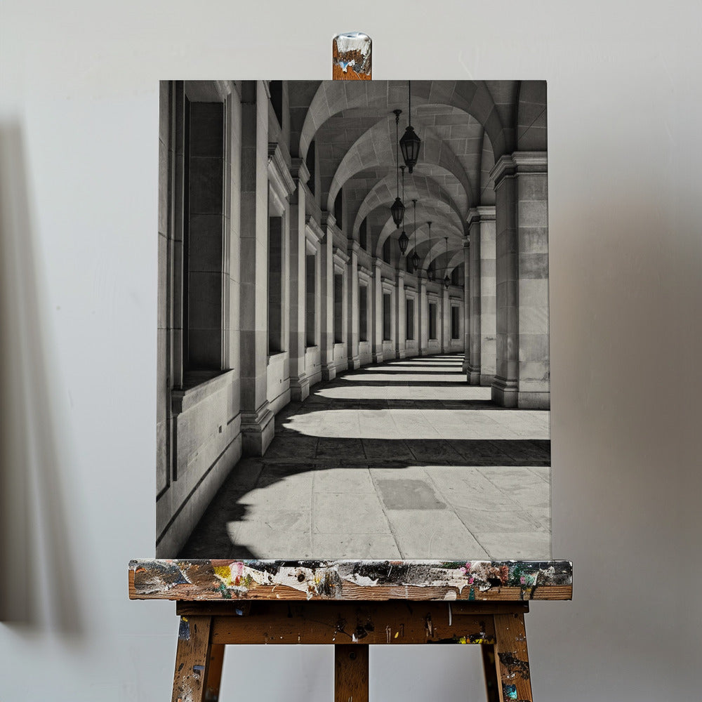 Svängd korridor | Canvas