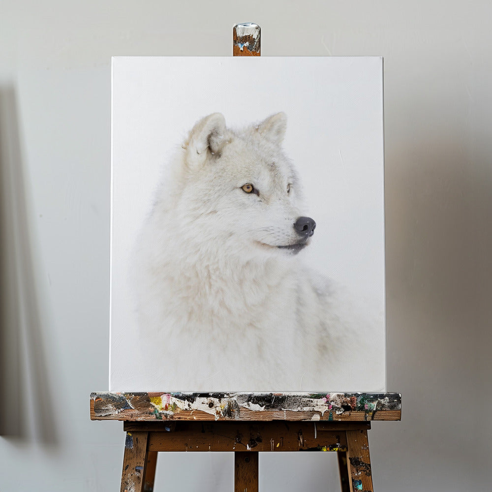 Portret wilka polarnego | Wydruki na łótnie