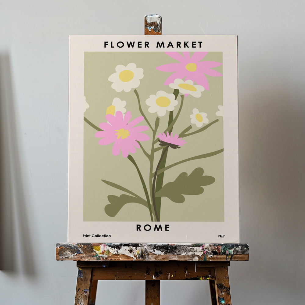 Mercado de las Flores Roma | Impresiones en Lienzo