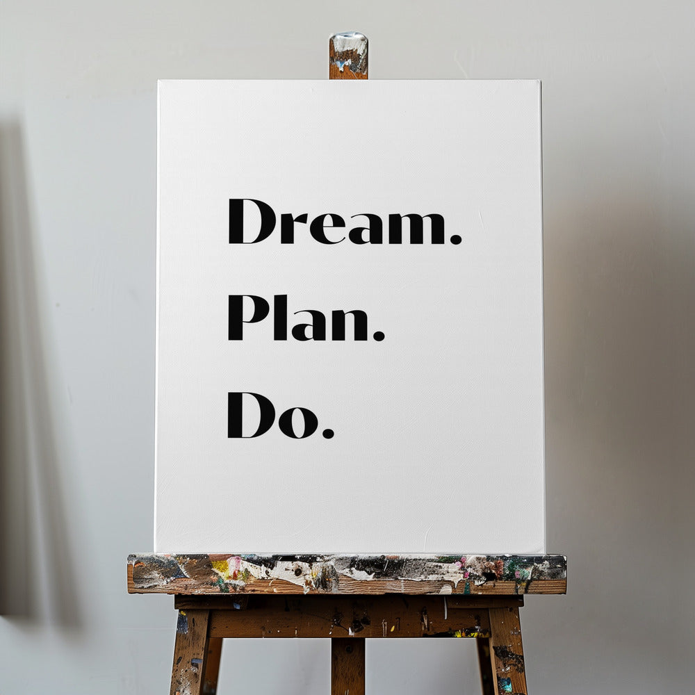 Plan de ensueño para hacer | Impresiones en Lienzo