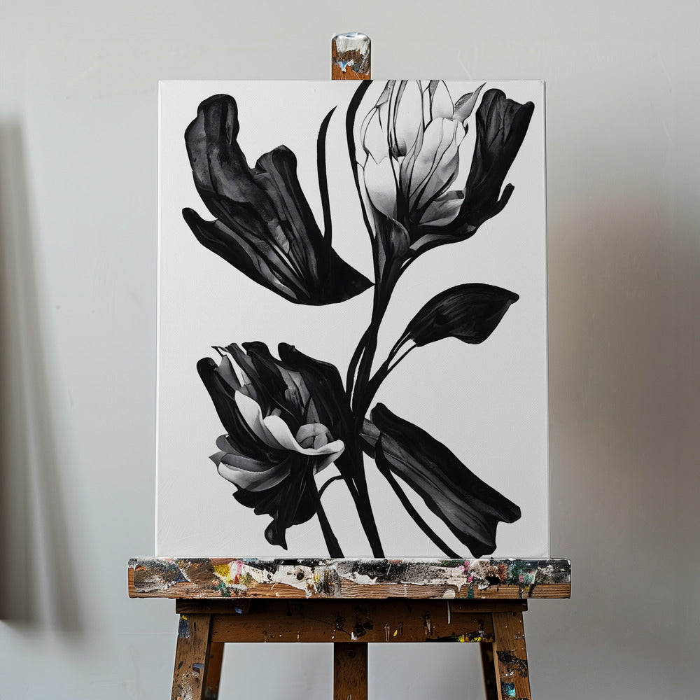 Fiore nero | Stampe su Tela