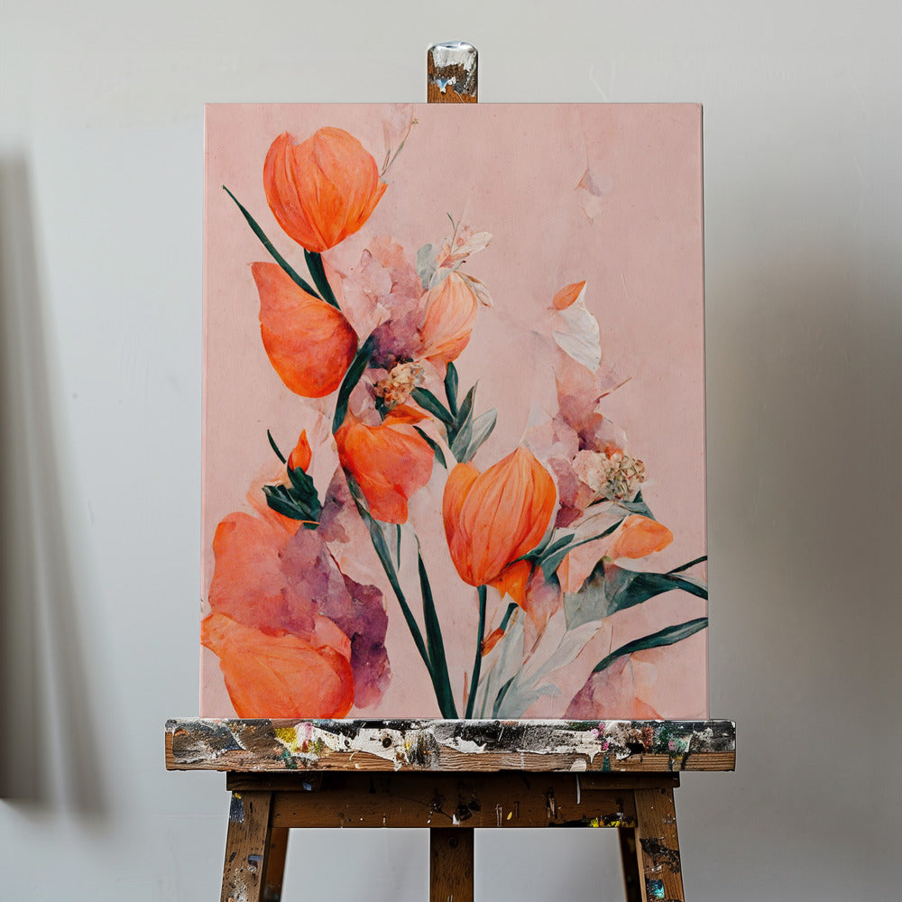 Orange tulipaner | Lærredsbilleder