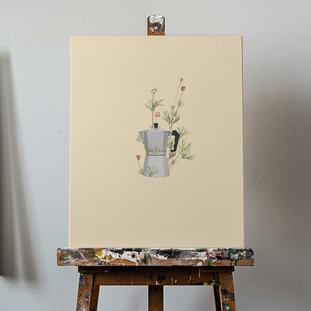 Blommig moka express | Canvas