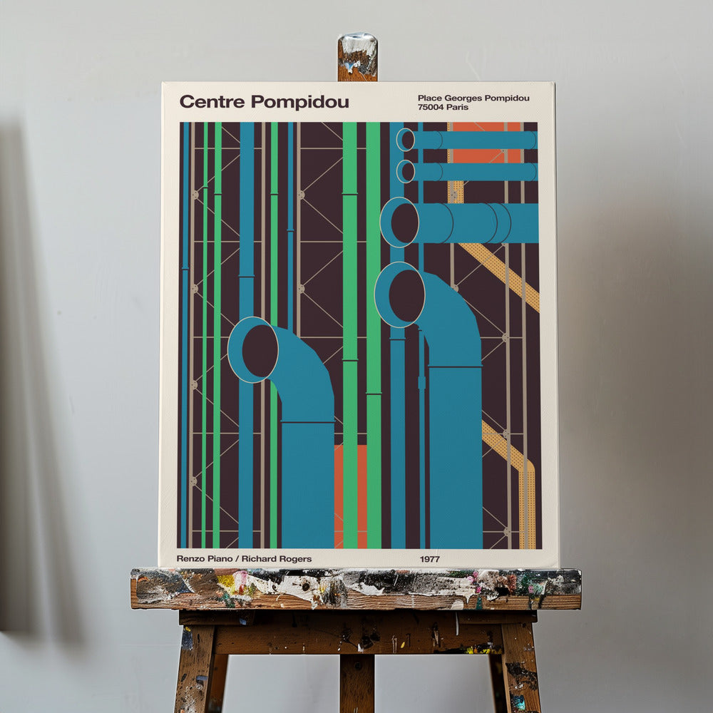 Pompidou | Wydruki na łótnie