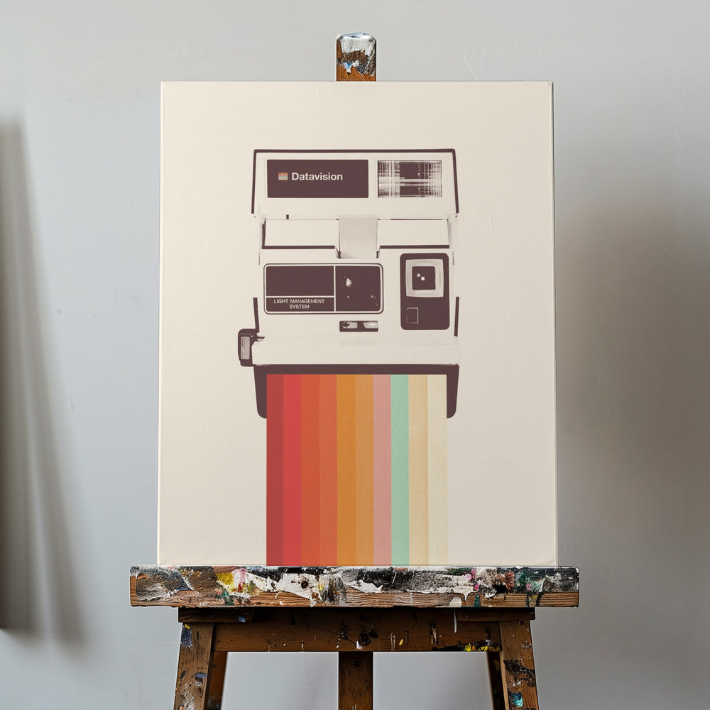 Appareil photo instantané Rainbow | Tableaux sur Toile