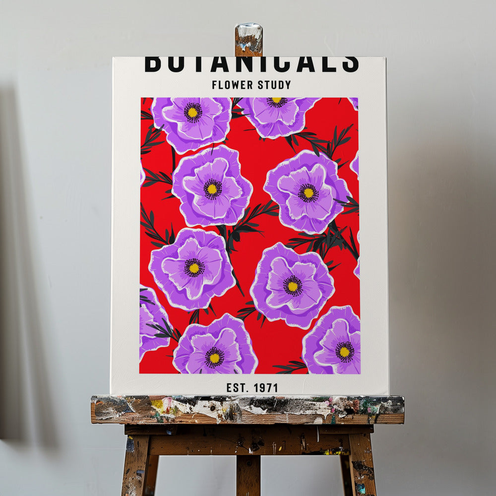 Studie av botaniska blommor | Canvas