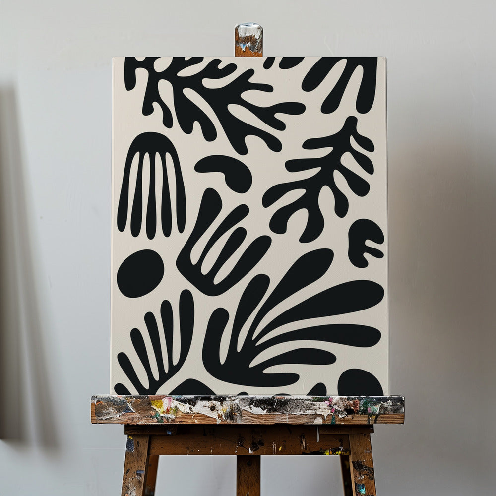 Kolekcja czarnych alg Henri Matisse'a #3 | Wydruki na łótnie