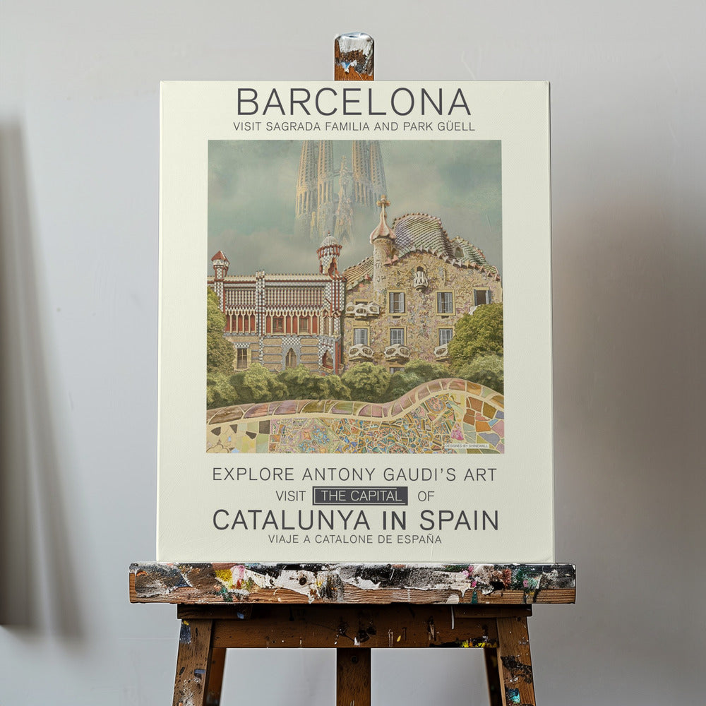 Barcelonan painatus | Canvastaulut
