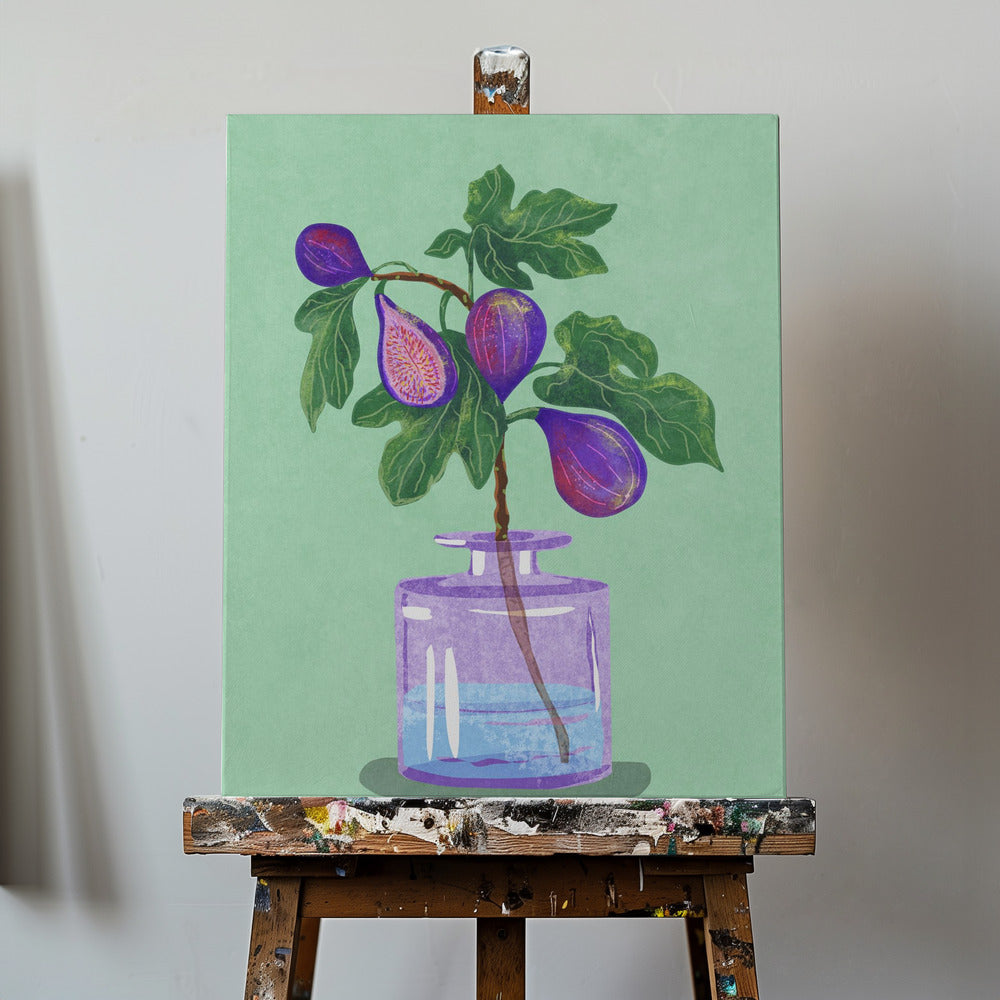 Branche de figues dans un vase | Tableaux sur Toile